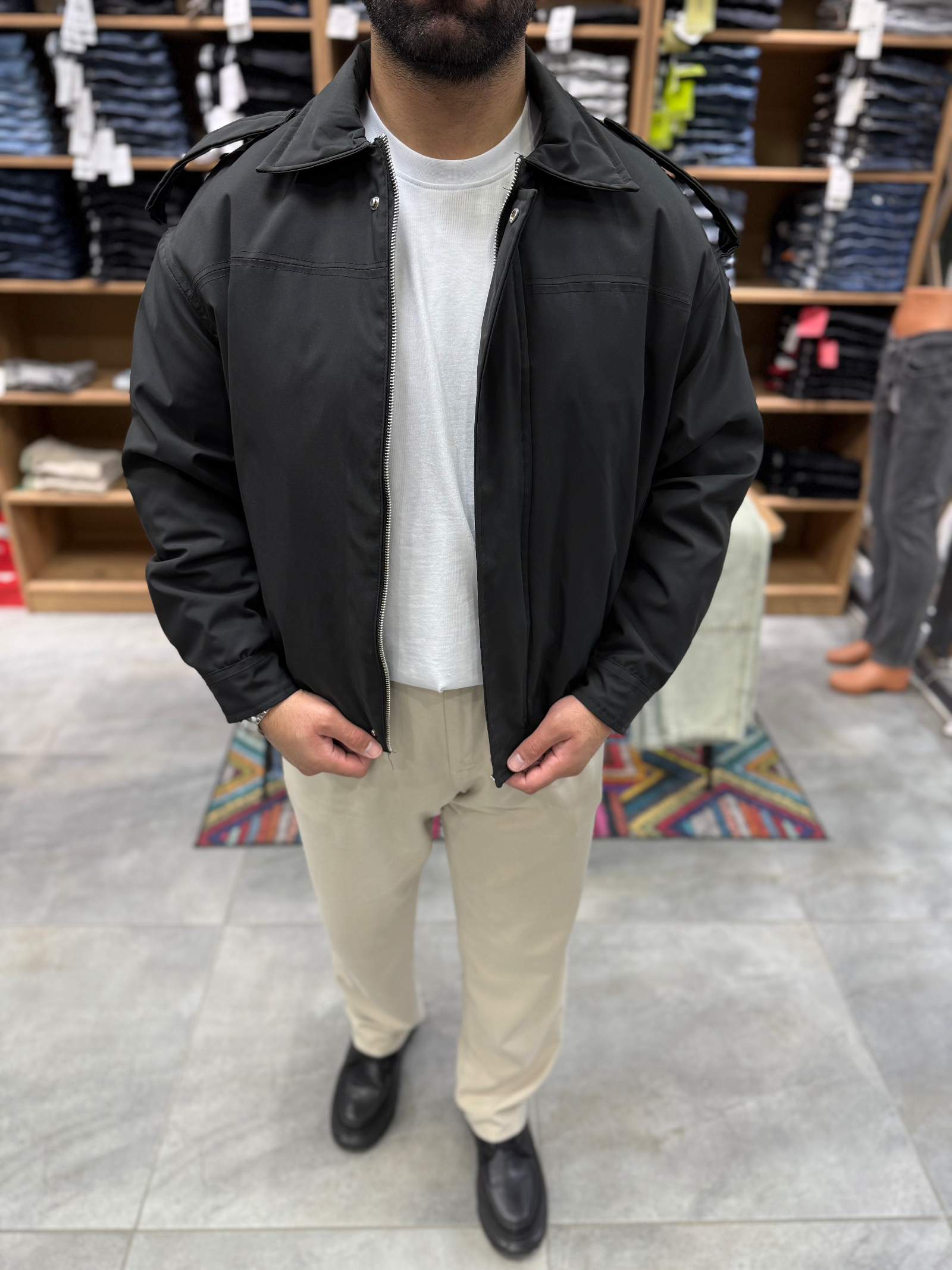 ARL0018 – Paraşüt Kumaş Oversize Ceket — 2. fotoğraf