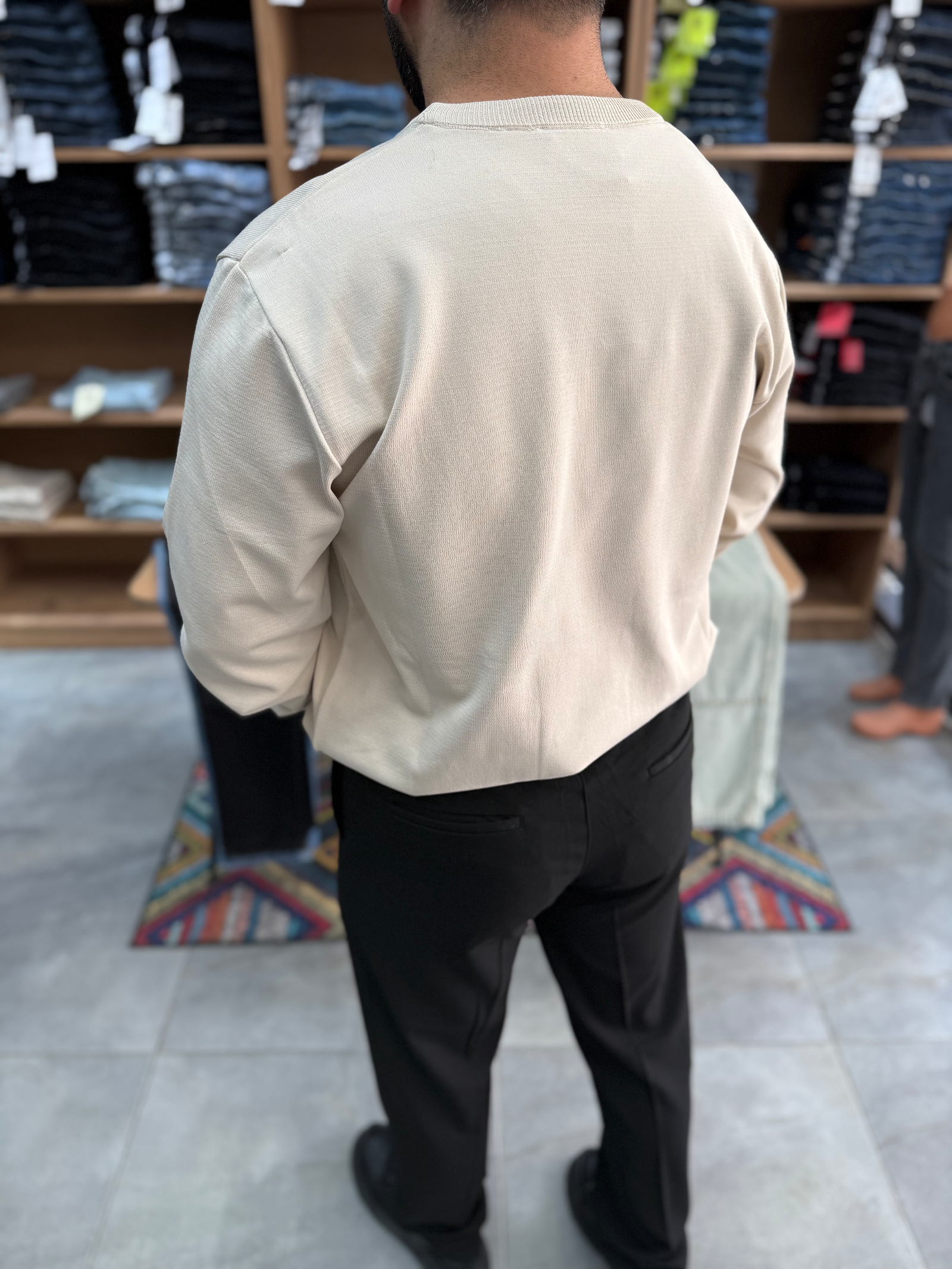 ARL0012 – Bisiklet Yaka Tam Kalıp Triko Kazak — 3. fotoğraf