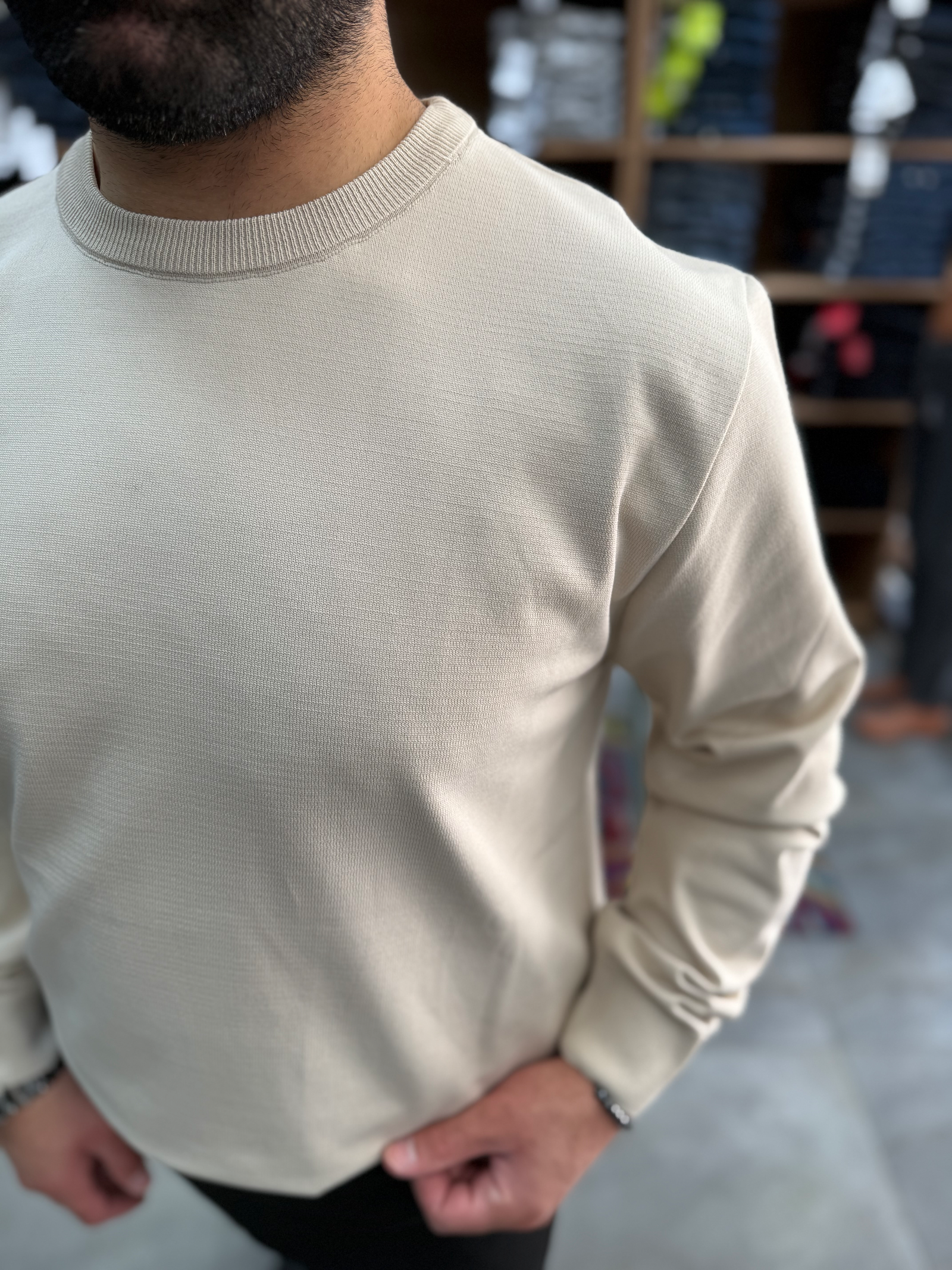 ARL0012 – Bisiklet Yaka Tam Kalıp Triko Kazak — 2. fotoğraf